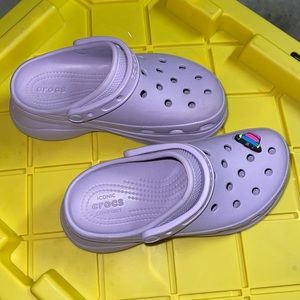 Purple Crocs